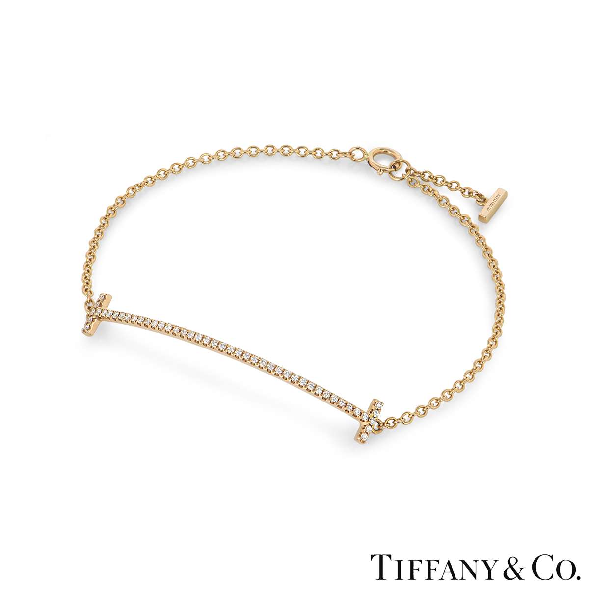 Tiffany & Co. Rose Gold Tiffany T Diamond Bracelet